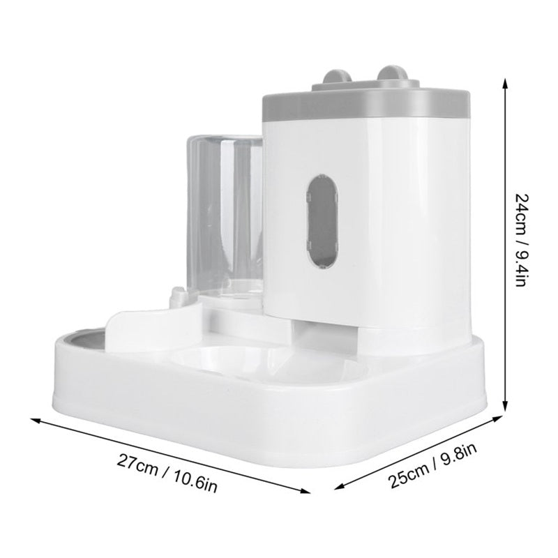 Pet Station Pro: Dispensador Automático 2 en 1 (Agua y Comida)